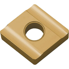 CNGG 432 25R PV720, 1/32″ Corner Radius, 3/16″ Thick, 1/2″ Inscribed Circle, TiCN (MEGACOAT NANO), 80 Degree Diamond, Turning Indexable Insert