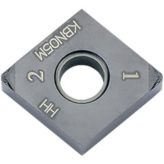 CNGM 432 HH KBN05M, 1/32″ Corner Radius, 3/16″ Thick, 1/2″ Inscribed Circle, MEGACOAT, 80 Degree Diamond, Turning Indexable Insert