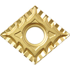 CNMG 431 CQ CA5515, 1/64″ Corner Radius, 3/16″ Thick, 1/2″ Inscribed Circle, TiCnulll2O3/TiN, Diamond, Turning Indexable Insert - Exact Industrial Supply