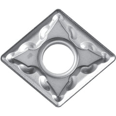 CNMG 332 GS CA515, 1/32″ Corner Radius, 3/16″ Thick, 3/8″ Inscribed Circle, TiCnulll2O3/TiN, Diamond, Turning Indexable Insert - Exact Industrial Supply