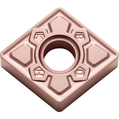 CNMG 433 KH CA315, 3/64″ Corner Radius, 3/16″ Thick, 1/2″ Inscribed Circle, TiCnulll2O3/Ti, Diamond, Turning Indexable Insert - Exact Industrial Supply
