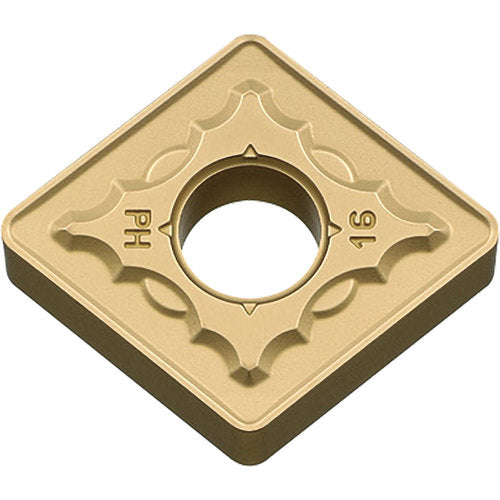CNMG 543 PH CA025P, 3/64″ Corner Radius, 1/4″ Thick, 5/8″ Inscribed Circle, TiCl2O3/TiN, 80 Degree Diamond, Turning Indexable Insert