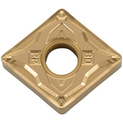 CNMG 4305 PP CA525, 0.0079″ Corner Radius, 3/16″ Thick, 1/2″ Inscribed Circle, TiCnulll2O3/TiN, Diamond, Turning Indexable Insert - Exact Industrial Supply