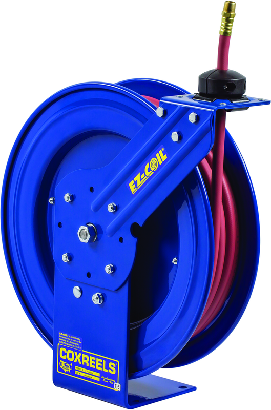 #EZ-P-LP-325 For 3/8" x 25' Hose Safety Series Spring Rewind Hose Reel - Americas Industrial Supply