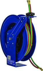 #SHW-N-150 For 1/4" I.D x 50' Oxy-acetylene Hose- Spring Rewind Hose Reel - Americas Industrial Supply