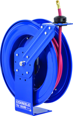 #SH-N-375 For 3/8" x 75' Hose Low Pressure Spring Rewind Hose Reel with Super Hub w/ Hose - Americas Industrial Supply