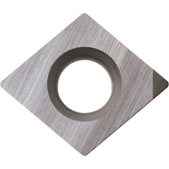 CPGB 321 KBN525, 1/64″ Corner Radius, 1/8″ Thick, 3/8″ Inscribed Circle, 80 Degree Diamond, Turning Indexable Insert