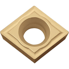 CPMH 321 PV90, 1/64″ Corner Radius, 1/8″ Thick, 3/8″ Inscribed Circle, TiN, 80 Degree Diamond, Turning Indexable Insert