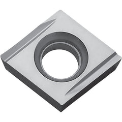 CPMH 25151 Y KW10, 1/64″ Corner Radius, 3/32″ Thick, 5/16″ Inscribed Circle, WC/Co, Diamond, Turning Indexable Insert - Exact Industrial Supply