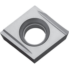 CPMH 25151 Y KW10, 1/64″ Corner Radius, 3/32″ Thick, 5/16″ Inscribed Circle, WC/Co, Diamond, Turning Indexable Insert - Exact Industrial Supply
