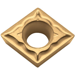 CPMT 321 XQ PV720, 1/64″ Corner Radius, 1/8″ Thick, 3/8″ Inscribed Circle, TiCN (MEGACOAT NANO), Diamond, Turning Indexable Insert