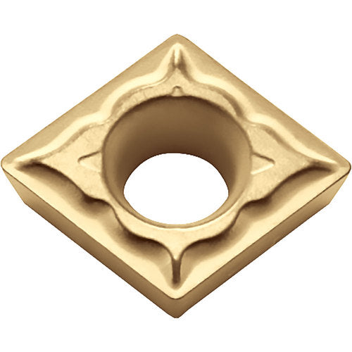 CPMT 321 XQ CA025P, 1/64″ Corner Radius, 1/8″ Thick, 3/8″ Inscribed Circle, TiCl2O3/TiN, 80 Degree Diamond, Turning Indexable Insert