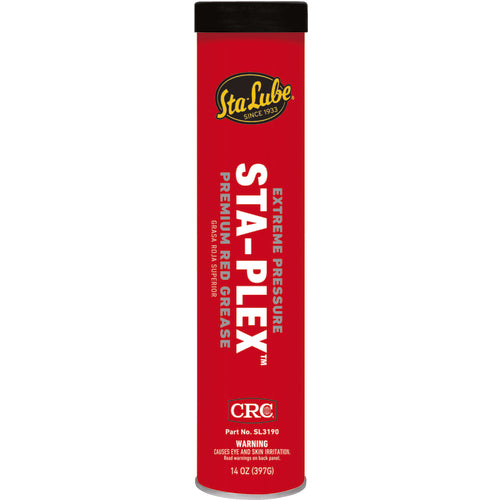Extreme Pressure Sta-Plex Premium Red Grease - 14 oz - Americas Industrial Supply