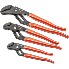 3 Pc. Tongue & Groove Plier Set, 7″, 10″ & 12″ - Exact Industrial Supply