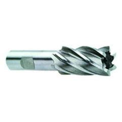 2 Dia. x 4-1/2 Overall Length 8-Flute Square End High Speed Steel SE End Mill-Round Shank-Center Cut-Uncoated - Americas Industrial Supply