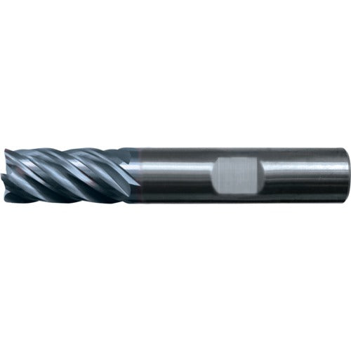 ‎1″ × 1″ × 2-1/4″ × 5″ RHS / RHC Solid Carbide 5-Flute High-Performance End Mill for Ferrous Material - TiAlN - Exact Industrial Supply