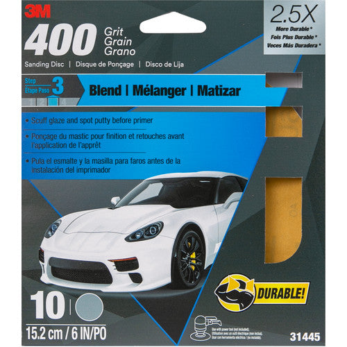 3M Sanding Discs with Stikit Attachment 10 Pack 31451 6″ 80 grit - Exact Industrial Supply