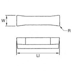 505110 1/8 WOC .010 GROOVING INSERT - Americas Industrial Supply