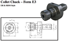 VDI Collet Chuck - Form E3 (ER & RDO Style) - Part #: CNC86 53.4040 - Americas Industrial Supply