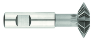 1-1/2 x 1/2 x 5/8 Shank - HSS - 60 Degree - Double Angle Shank Type Cutter - 14T - TiCN Coated - Americas Industrial Supply