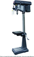 18" Floor Model Variable Speed  Drill Press- SB-25V- 1" Drill Capacity, 1HP, 110V 1PH ONLY Motor - Americas Industrial Supply