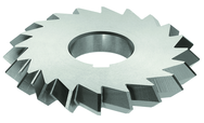 6 x 1-1/4 x 1-1/4 - HSS - 90 Degree - Double Angle Milling Cutter - 28T - TiAlN Coated - Americas Industrial Supply