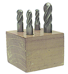 4 Pc. HSS Ball Nose Single-End End Mill Set - Americas Industrial Supply