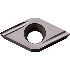 DCET 32505 MF-U TN610, 0.0079″ Corner Radius, 5/32″ Thick, 3/8″ Inscribed Circle, TiCN, Diamond, Turning Indexable Insert - Exact Industrial Supply