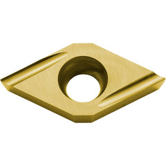 DCET 32505 U PV730, 0.008″ Corner Radius, 5/32″ Thick, 3/8″ Inscribed Circle, TiAlN/TiN, 55 Degree Diamond, Turning Indexable Insert
