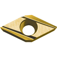 DCET 32505 J PV710, 0.008″ Corner Radius, 5/32″ Thick, 3/8″ Inscribed Circle, TiCN (MEGACOAT NANO), 55 Degree Diamond, Turning Indexable Insert