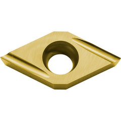 DCET 32505 U PV710, 0.008″ Corner Radius, 5/32″ Thick, 3/8″ Inscribed Circle, TiCN (MEGACOAT NANO), 55 Degree Diamond, Turning Indexable Insert