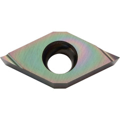 DCET 325013 F PDL010, 0.002″ Corner Radius, 5/32″ Thick, 3/8″ Inscribed Circle, C, 55 Degree Diamond, Turning Indexable Insert