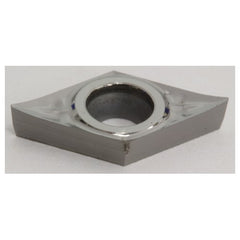 DCGT21.50.5NAG H1, 0.008″ Corner Radius, 0.094″ Thick, 1/4″ Inscribed Circle, Uncoated, 55 Degree Diamond, Turning Insert