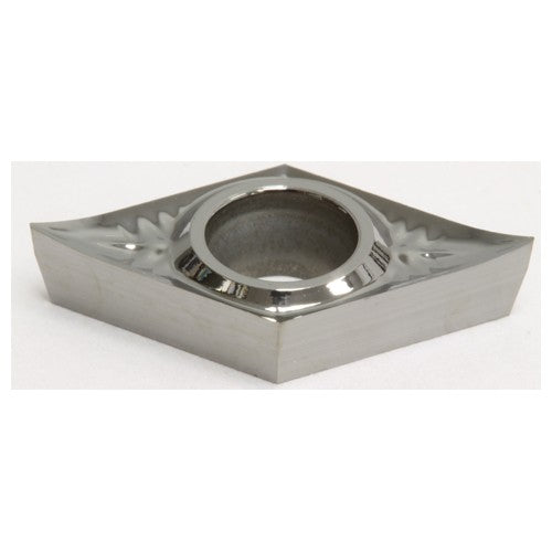DCGT 32.51NAG H1, 0.016″ Corner Radius, 0.016″ Thick, 3/8″ Inscribed Circle, Uncoated, 55 Degree Diamond, Turning Insert
