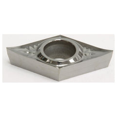 DCGT 32.51NAG H1, 0.016″ Corner Radius, 0.016″ Thick, 3/8″ Inscribed Circle, Uncoated, 55 Degree Diamond, Turning Insert