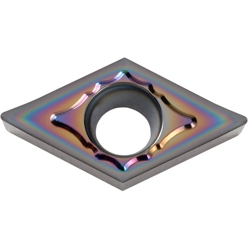 DCGT 3251 AH PDL025, 1/64″ Corner Radius, 5/32″ Thick, 3/8″ Inscribed Circle, C, Diamond, Turning Indexable Insert - Exact Industrial Supply