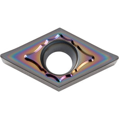 DCGT 3252 AH PDL025, 1/32″ Corner Radius, 5/32″ Thick, 3/8″ Inscribed Circle, C, Diamond, Turning Indexable Insert - Exact Industrial Supply