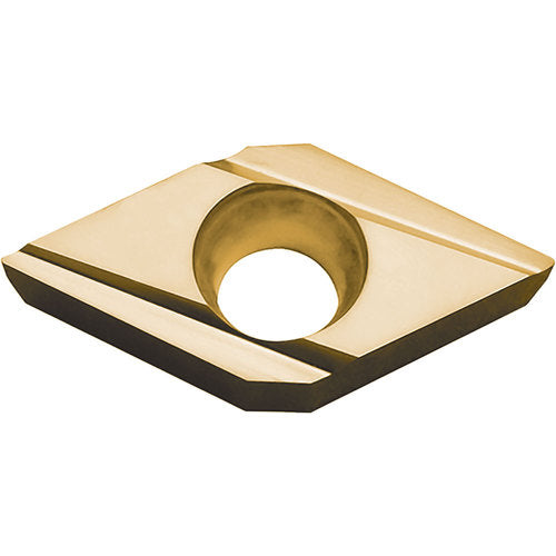 DCGT 32502 J PV730, 0.004″ Corner Radius, 5/32″ Thick, 3/8″ Inscribed Circle, TiAlN/TiN, 55 Degree Diamond, Turning Indexable Insert