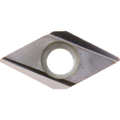 DCGT 325013 MF-J PR1225, 0.002″ Corner Radius, 5/32″ Thick, 3/8″ Inscribed Circle, MEGACOAT, Diamond, Turning Indexable Insert - Exact Industrial Supply