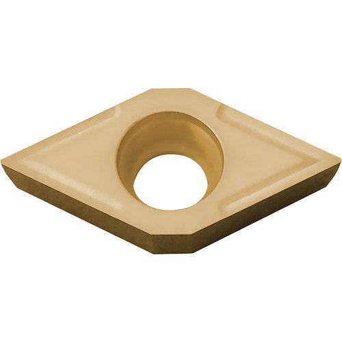 DCGT 32502 PV730, 0.004″ Corner Radius, 5/32″ Thick, 3/8″ Inscribed Circle, TiAlN/TiN, 55 Degree Diamond, Turning Indexable Insert