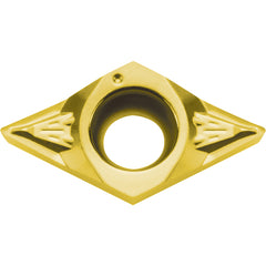 DCGT 21505 SKS PV730, 0.008″ Corner Radius, 3/32″ Thick, 1/4″ Inscribed Circle, TiAlN/TiN, 55 Degree Diamond, Turning Indexable Insert