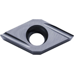 DCGT 21502 U PR1225, 0.004″ Corner Radius, 3/32″ Thick, 1/4″ Inscribed Circle, MEGACOAT, 55 Degree Diamond, Turning Indexable Insert