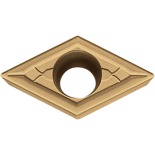 DCMT 3252 GK CA5525, 1/32″ Corner Radius, 5/32″ Thick, 3/8″ Inscribed Circle, TiCnulll2O3/TiN, Diamond, Turning Indexable Insert - Exact Industrial Supply