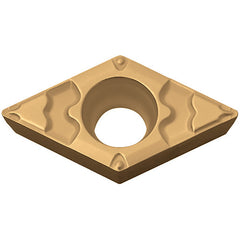 DCMT 3252 GP PR1425, 1/32″ Corner Radius, 5/32″ Thick, 3/8″ Inscribed Circle, MEGACOAT NANO, Diamond, Turning Indexable Insert - Exact Industrial Supply