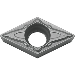 DCMT 3251 PP PV7025, 1/64″ Corner Radius, 5/32″ Thick, 3/8″ Inscribed Circle, TiCN (MEGACOAT), Diamond, Turning Indexable Insert