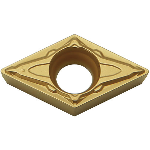DCMT 2151 PP CA515, 1/64″ Corner Radius, 3/32″ Thick, 1/4″ Inscribed Circle, TiCnulll2O3/TiN, Diamond, Turning Indexable Insert - Exact Industrial Supply