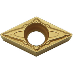DCMT 32505 PP PR1425, 0.0079″ Corner Radius, 5/32″ Thick, 3/8″ Inscribed Circle, MEGACOAT NANO, Diamond, Turning Indexable Insert - Exact Industrial Supply