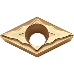 DCMT 3252 XQ PV730, 1/32″ Corner Radius, 5/32″ Thick, 3/8″ Inscribed Circle, TiAlN/TiN, 55 Degree Diamond, Turning Indexable Insert