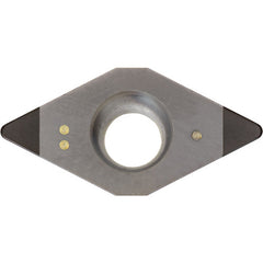 DCMW 3251 KBN70M, 1/64″ Corner Radius, 5/32″ Thick, 3/8″ Inscribed Circle, MEGACOAT, 55 Degree Diamond, Turning Indexable Insert