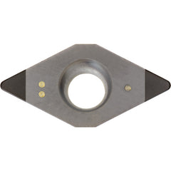 DCMW 2151 ME KBN25M, 1/64″ Corner Radius, 3/32″ Thick, 1/4″ Inscribed Circle, MEGACOAT, Diamond, Turning Indexable Insert - Exact Industrial Supply